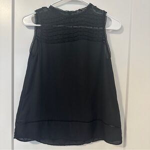 Zara Basic Black Sleeveless Blouse Size XS Extra Small Women’s